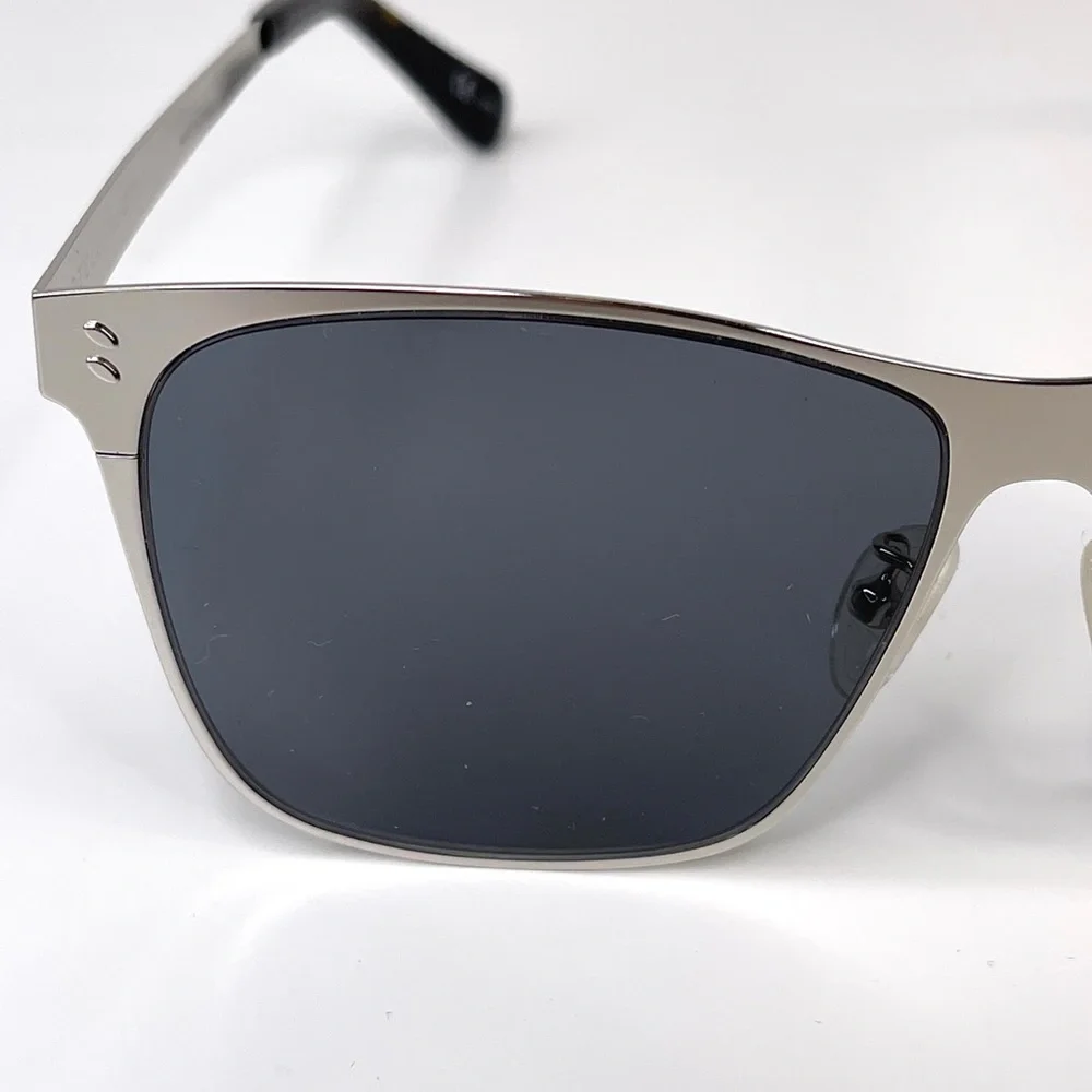 STELLA MCCARTNEY Brushed Silver Frame NEW Gray Gradient Lens Sunglasses